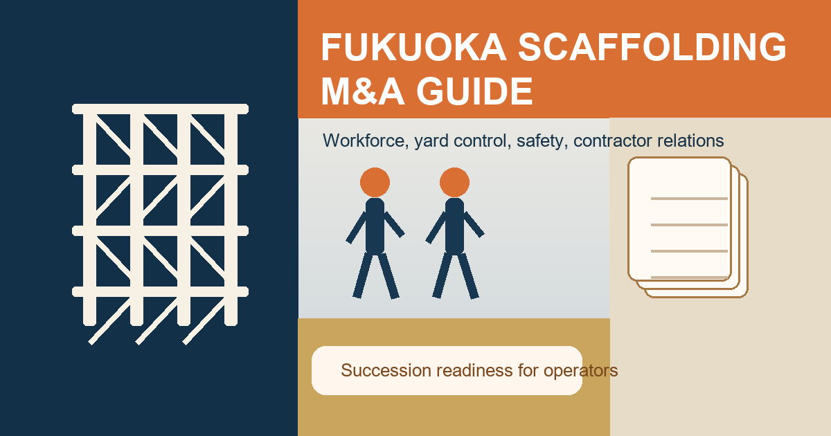 福岡県の足場会社M&A・会社売却・事業承継で押さえる実務ポイント